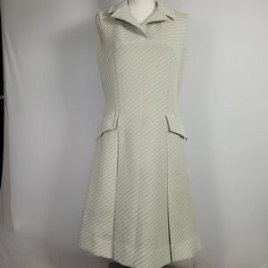Vintage Anjac by Marc Needleman Striped Dress Women's Size 8 * See Measurements